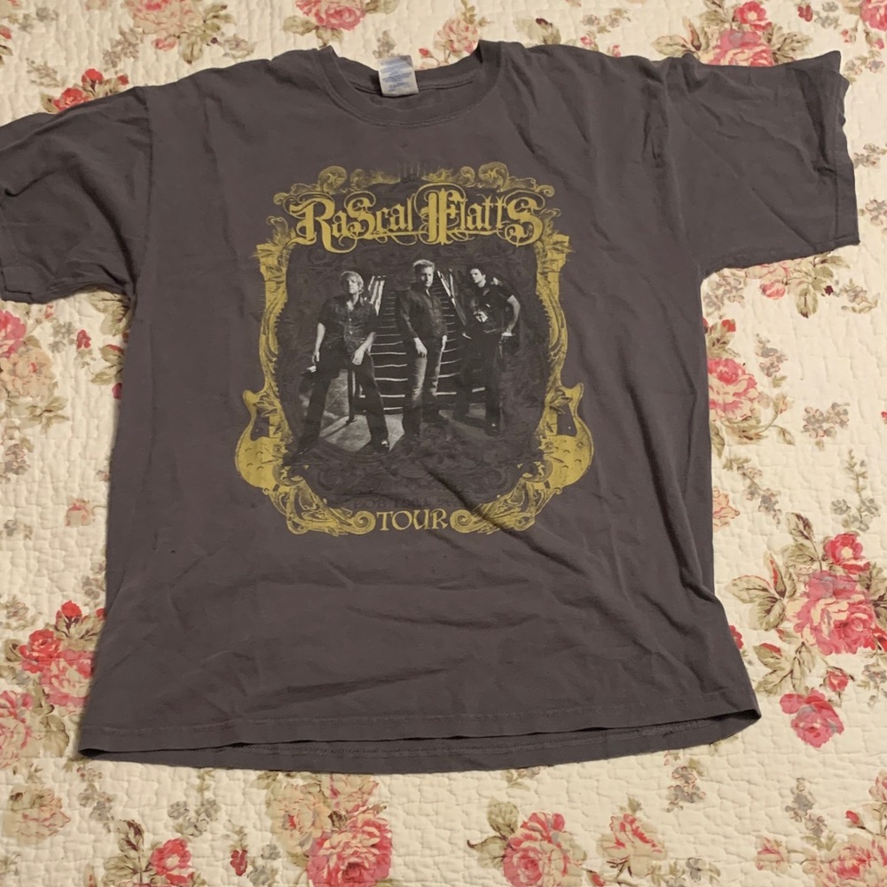 Gray Rock Band Tour Graphic T‑Shirt - Style